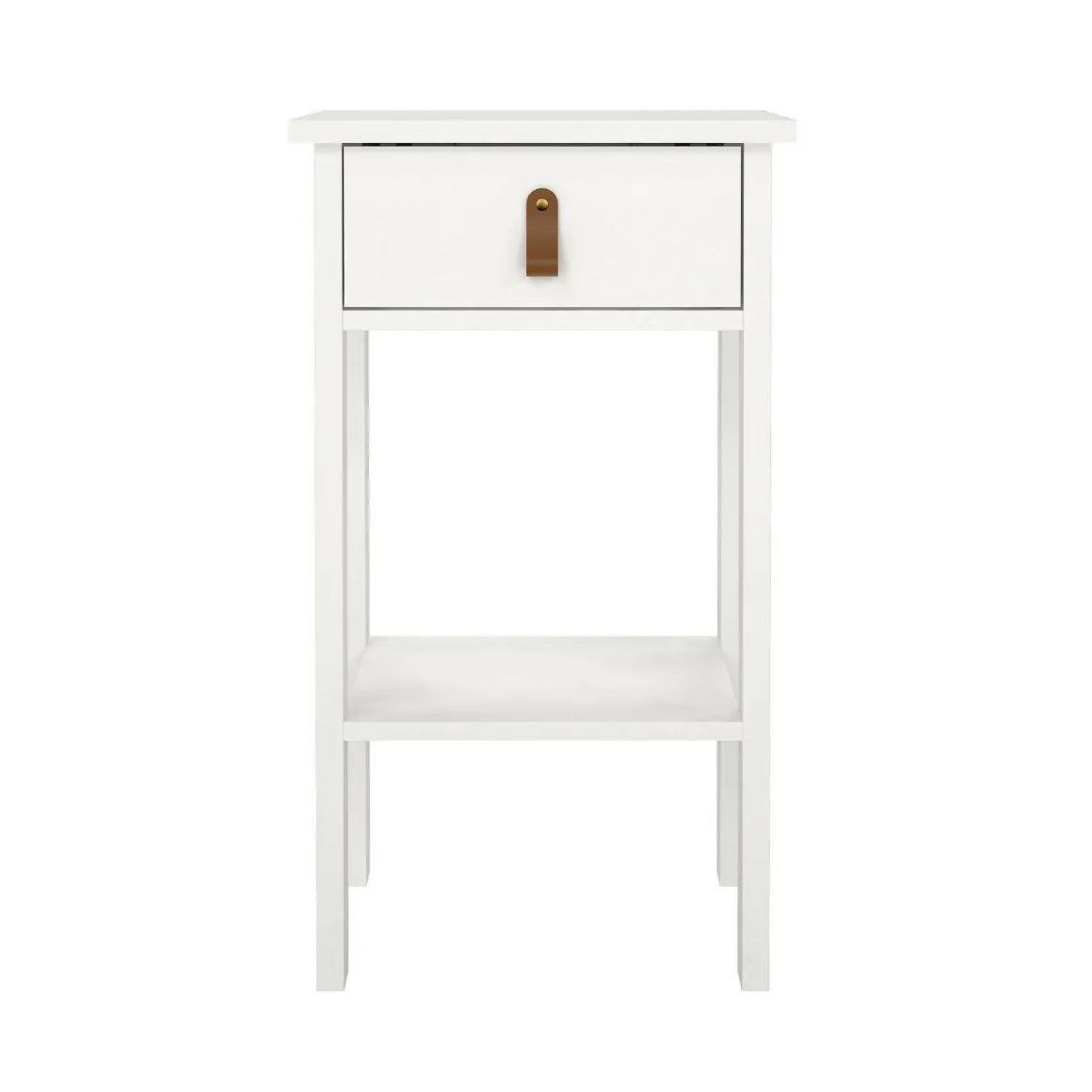 Comodino moderno bianco 40x34x70h cm - Inday