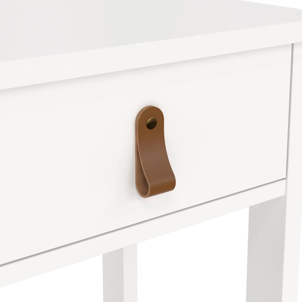 Comodino moderno bianco 40x34x70h cm - Inday