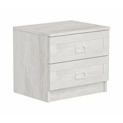 Comodino moderno bianco 54x47x40h cm - Ludovic