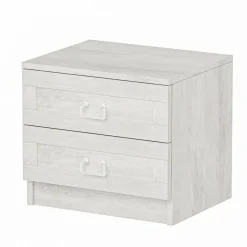 Comodino moderno bianco 54x47x40h cm - Ludovic