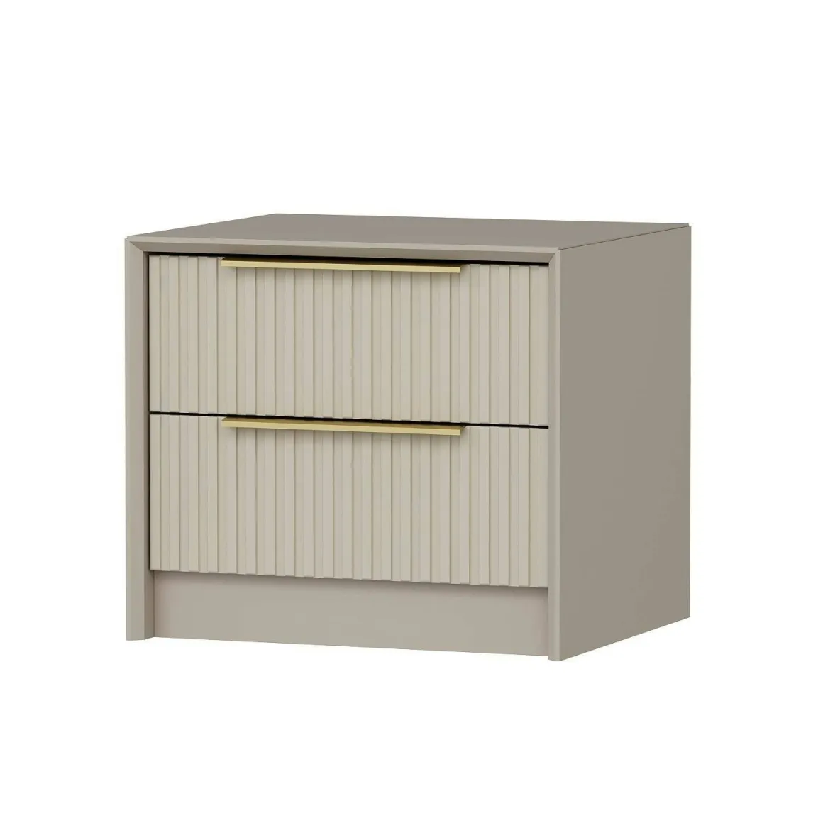 Comodino moderno cemento 53x45x45h cm - Moke