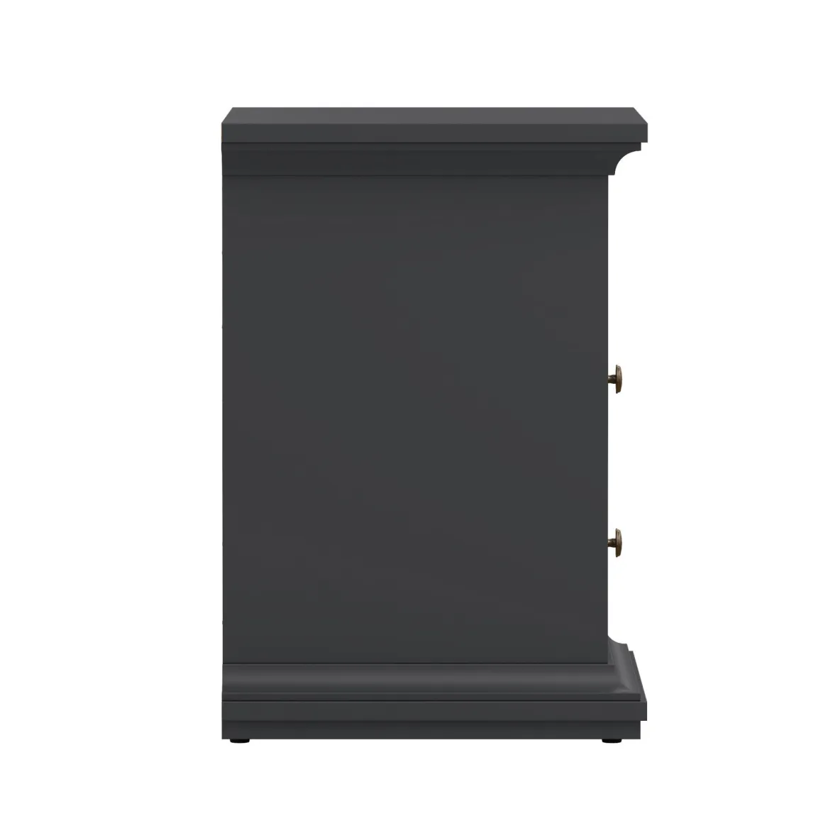 Comodino moderno grigio 43x40x58h cm - Alichin