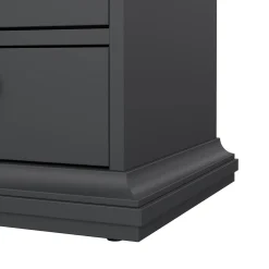 Comodino moderno grigio 43x40x58h cm - Alichin