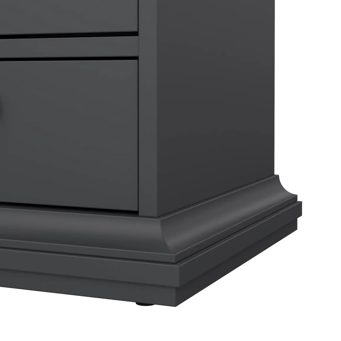 Comodino moderno grigio 43x40x58h cm - Alichin