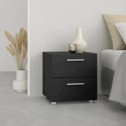 Comodini > Dmora Comodino moderno 40x40x42h cm - Apolla Nero