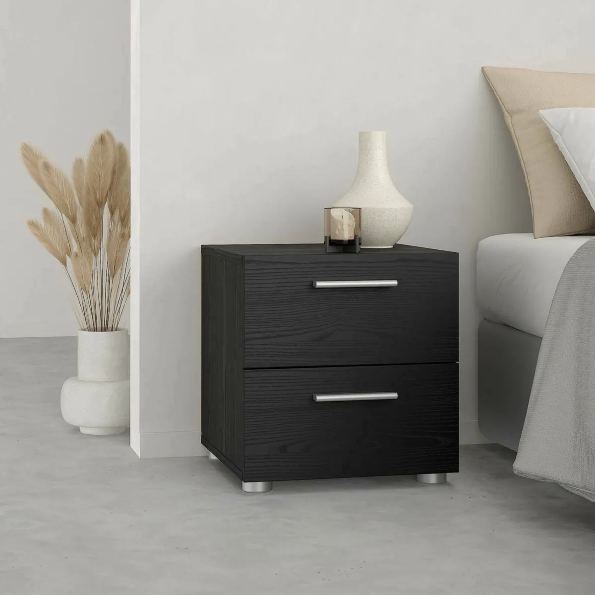 Comodini > Dmora Comodino moderno 40x40x42h cm - Apolla Nero