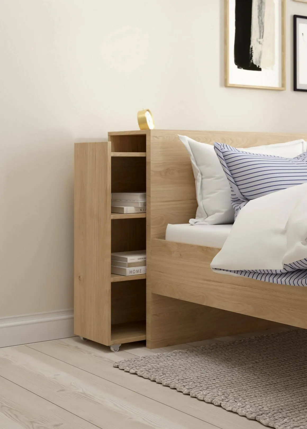 Comodino moderno rovere 164x26x79h cm - Shary