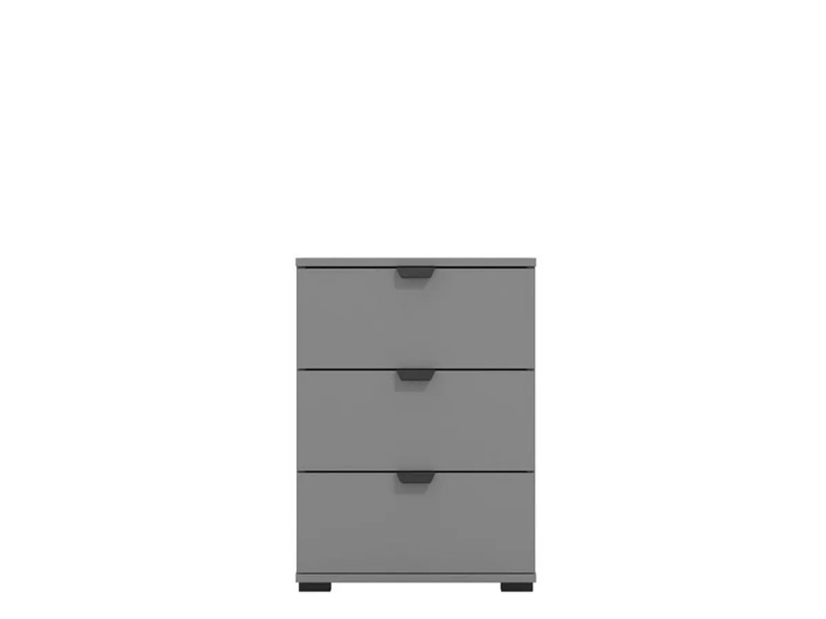 Comodini > Dmora Comodino Nero Antracite Nero 3 Cassetti un Ripiano 45x40x63h cm, Apertura Scorrevole - Talana Nero, Nero Antracite