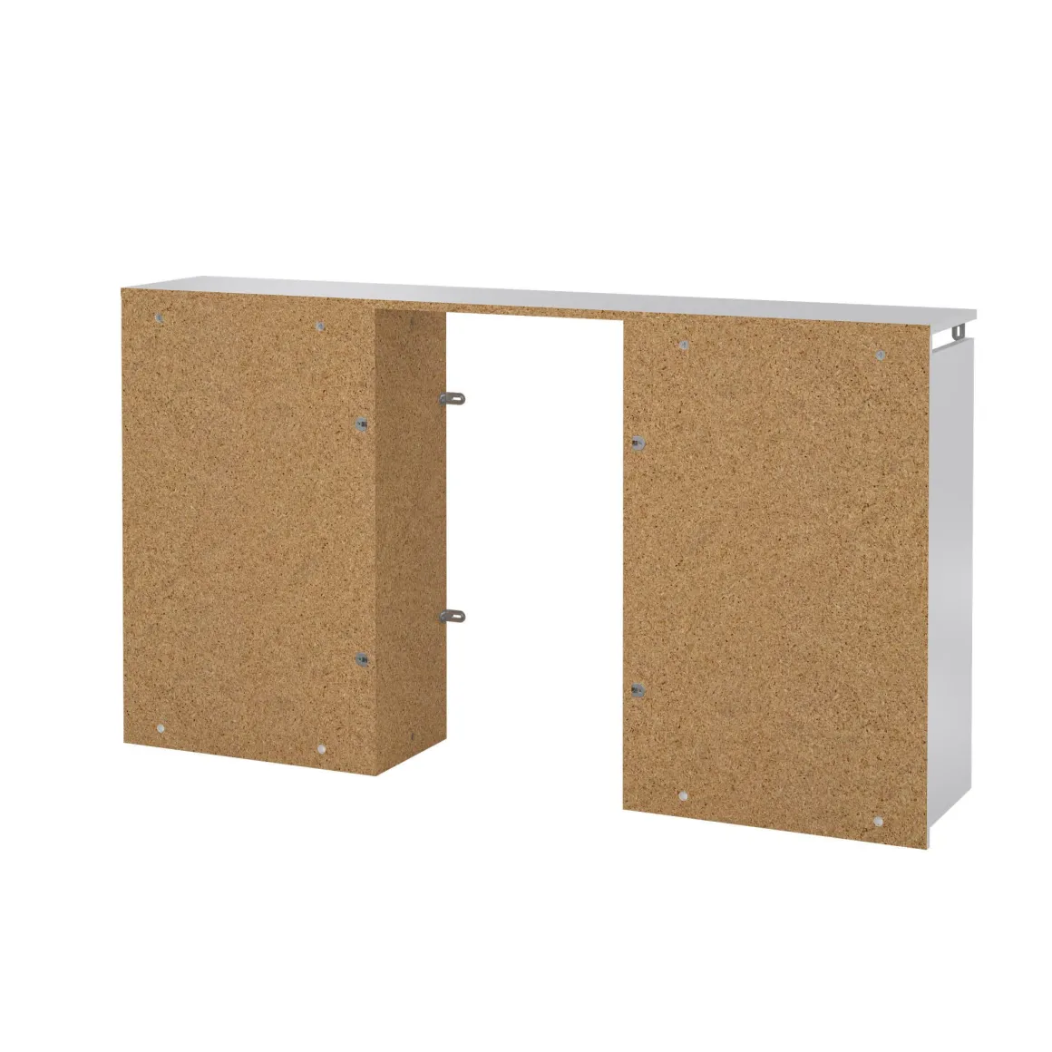 Comodino 4 ripiani bianco lucido 144x26x79h cm - Peridoto