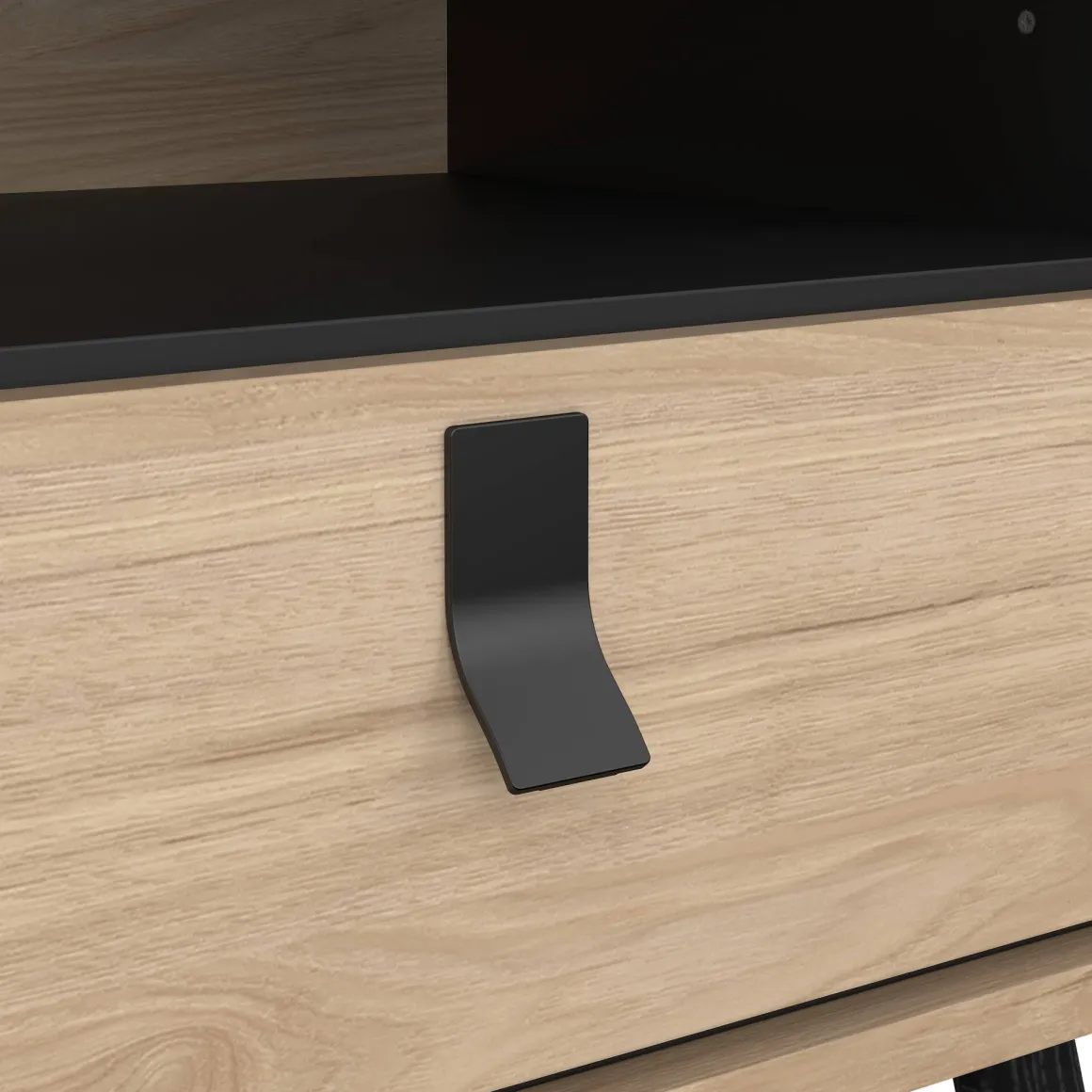 Comodino 2 ripiani rovere 53x40x59h cm - Chito