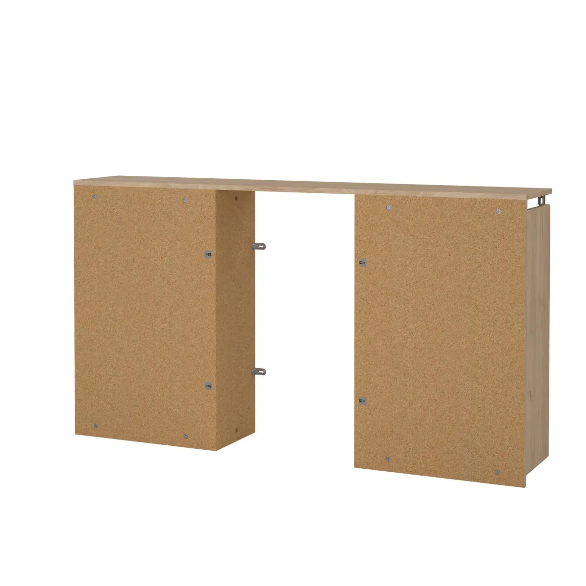 Comodini > Dmora Comodino 7 ripiani rovere 144x26x79h cm - Arnaboldi Marrone Rovere