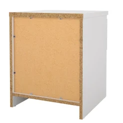 Comodino 1 ripiano bianco opaco 40x40x49h cm - Scolastica