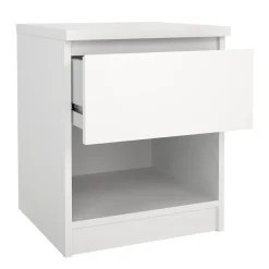 Comodino 1 ripiano bianco opaco 40x40x49h cm - Scolastica