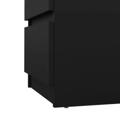 Comodini > Dmora Comodino 1 ripiano 50x40x49h cm - Azar Nero
