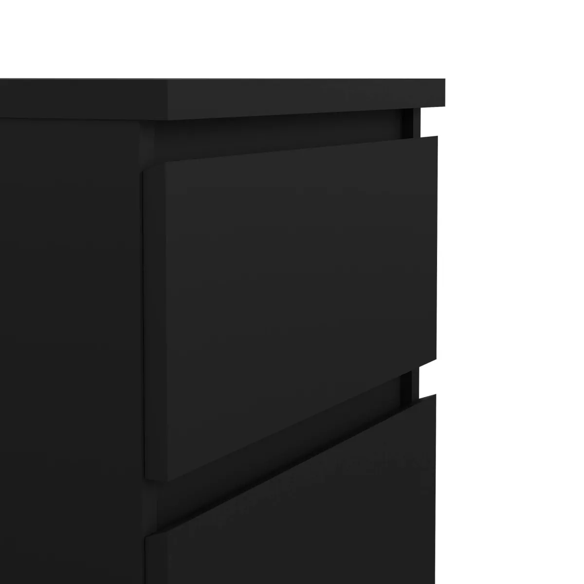 Comodini > Dmora Comodino 1 ripiano 50x40x49h cm - Azar Nero