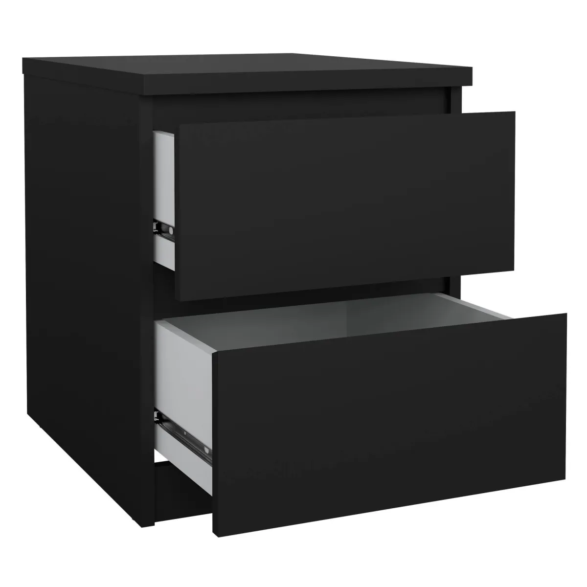 Comodini > Dmora Comodino 1 ripiano 50x40x49h cm - Azar Nero