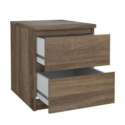 Comodino 1 ripiano rovere 50x40x49h cm - Daiki