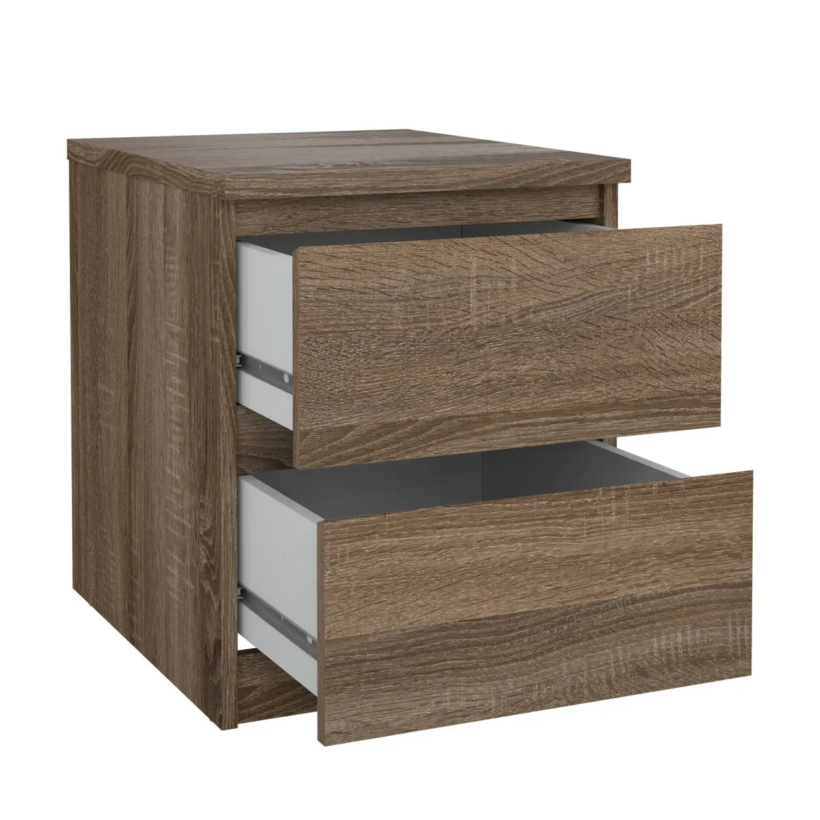 Comodino 1 ripiano rovere 50x40x49h cm - Daiki