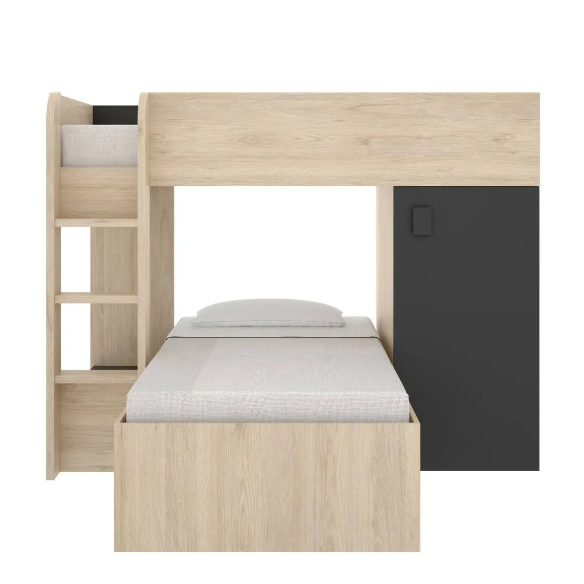 Composizione camera da letto Pax, 255x112h150 cm, Rovere e Antracite