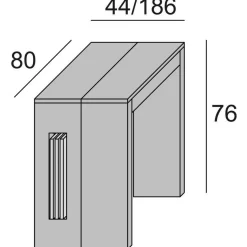 Consolle allungabile Akam, 186x80h76 cm, Marmo Nero