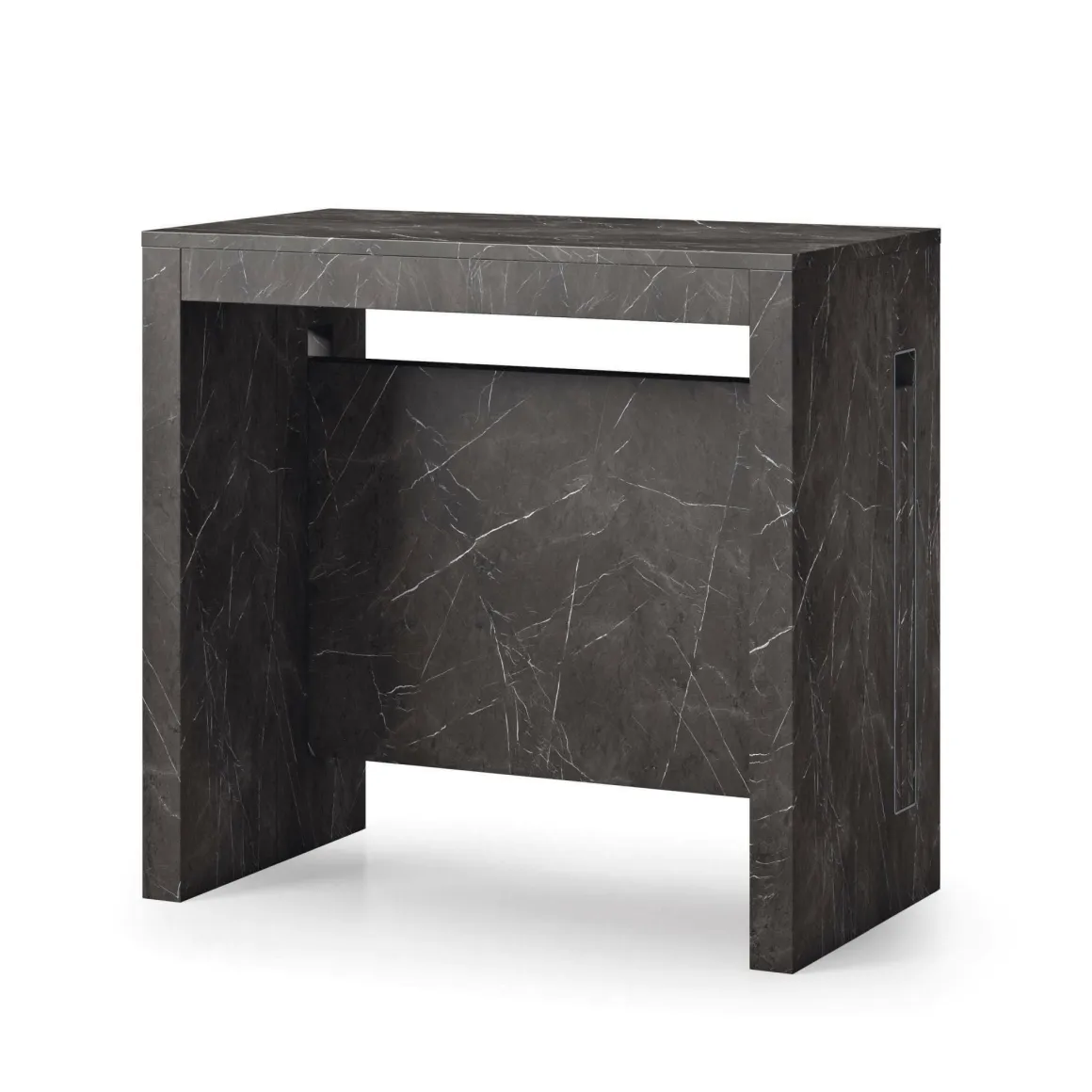 Consolle allungabile Akam, 186x80h76 cm, Marmo Nero