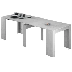 Consolle allungabile Dpanozz, 90/237x51h78 cm, Grigio