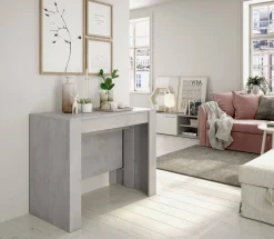 Consolle allungabile Dpanozz, 90/237x51h78 cm, Grigio