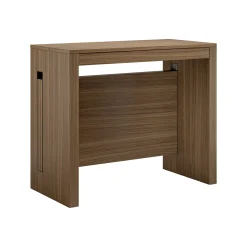 Consolle Allungabile Marrone Noce 8 Posti Allungabile 186x90x78h cm, Meccanismo Estensione a Incastro - Ficarolo