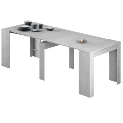 Consolle|Cucina > Dmora Consolle allungabile moderna 4-10 posti cemento - Abicitren Grigio Cemento