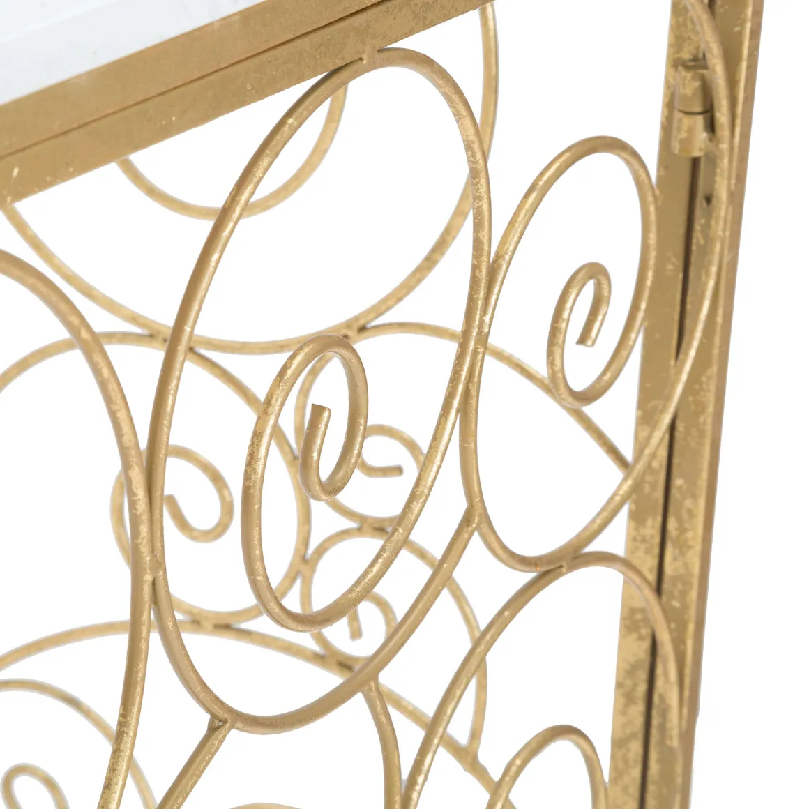 Consolle Bianco oro un Ripiano Materiale Struttura in Marmo 140x36x82h cm, Colore Ripiano Bianco - Goris