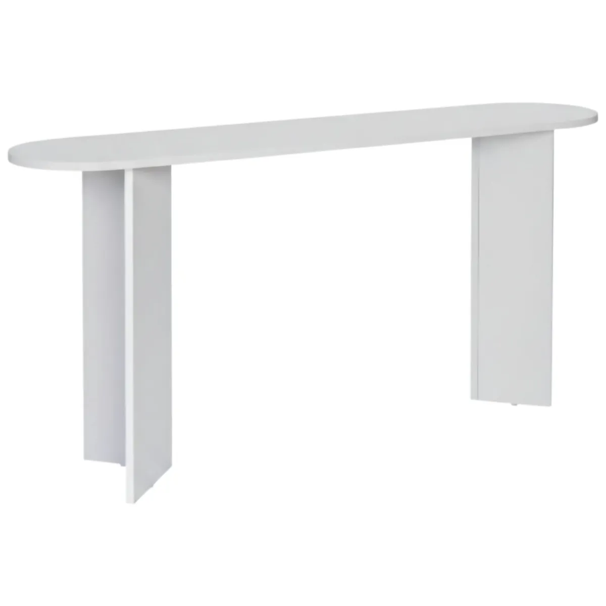 Consolle > Dmora Consolle un Ripiano Peso Supportato 25 kg 150x35x75h cm, Colore Ripiano - Cercino Bianco