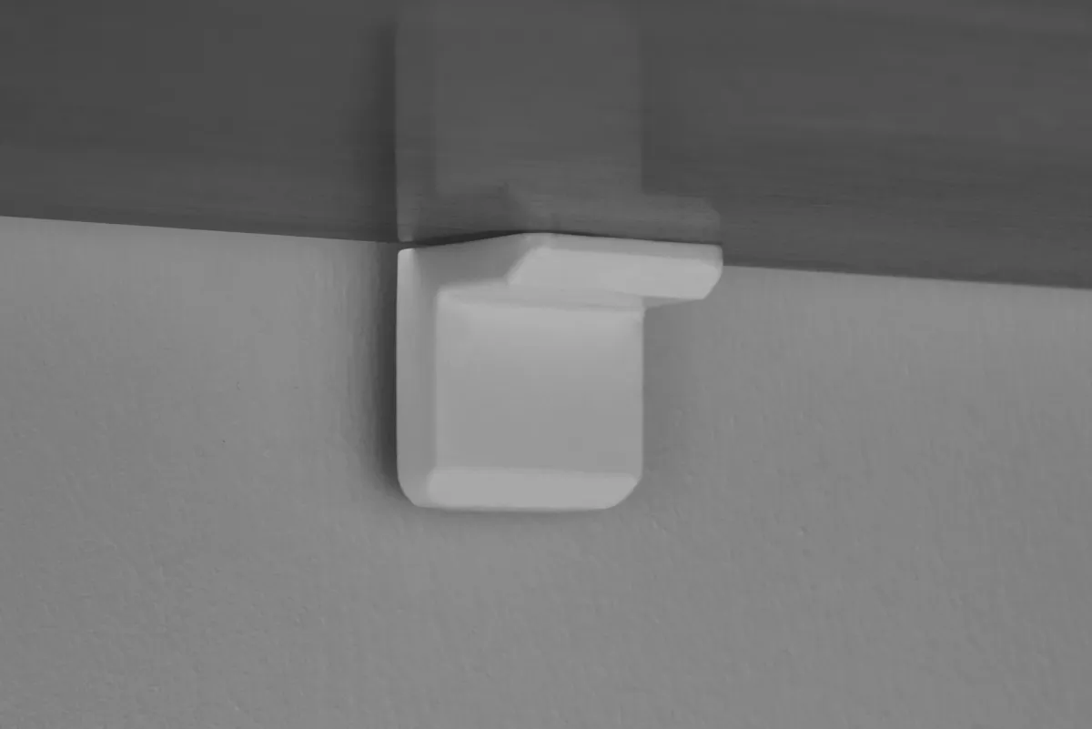Consolle > Dmora Consolle un Ripiano Peso Supportato 25 kg 150x35x75h cm, Colore Ripiano - Cercino Bianco
