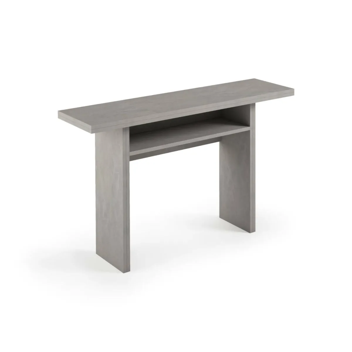 Consolle|Cucina > Dmora Consolle estensibile 4-8 posti cemento - Agrippino Grigio Cemento