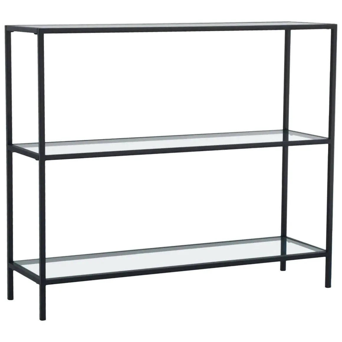 Consolle in metallo 100x30x85h cm nero - Domenica