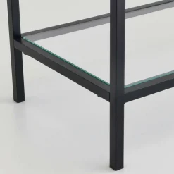 Consolle in metallo 100x30x85h cm nero - Domenica