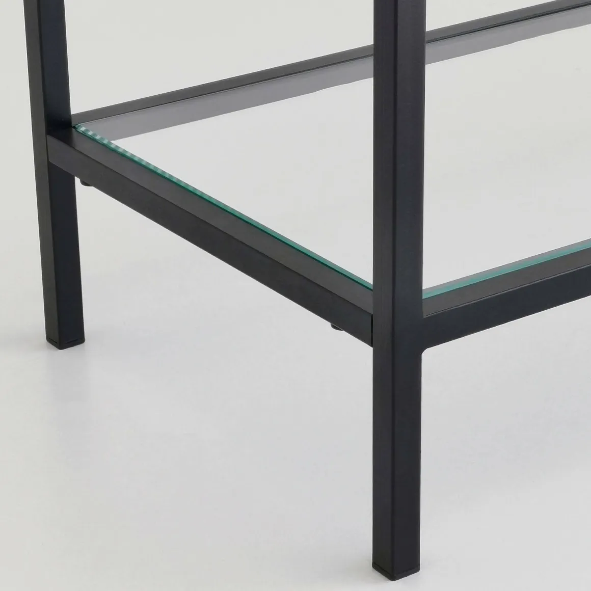 Consolle in metallo 100x30x85h cm nero - Domenica