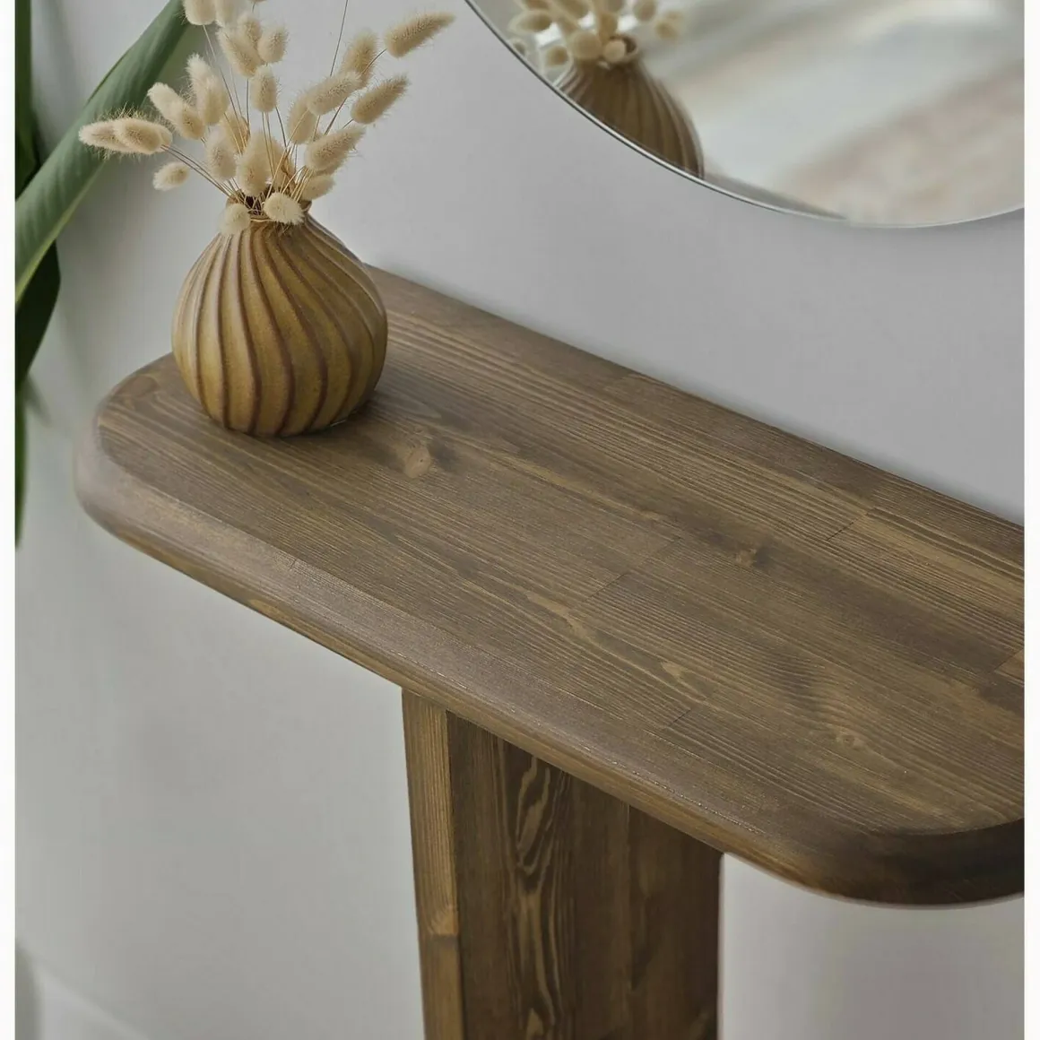 Consolle minimal 80x25x85h cm noce - Pancarana