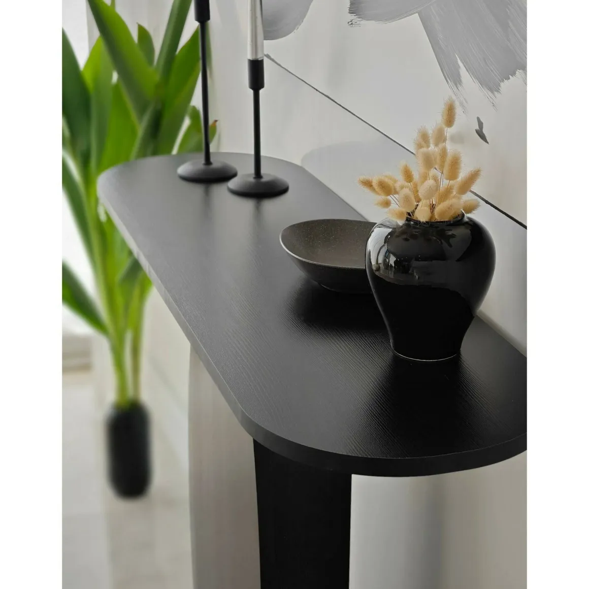 Consolle moderna 100x30x81h cm antracite - Assuntina