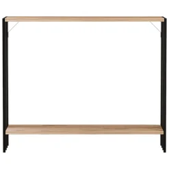 Consolle > Dmora Consolle Nero Marrone Rovere un Ripiano un Vano 90x26x74h cm, Colore Ripiano Marrone - Ravello Marrone, Nero Rovere