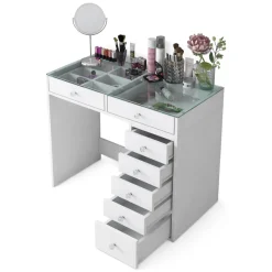 Consolle > Dmora Consolle salvaspazio 90x44x79h cm - Sulmona Bianco