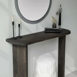 Consolle|Salotto > Dmora Consolle soggiorno 100x30x90h cm antracite - Benigna Nero Antracite
