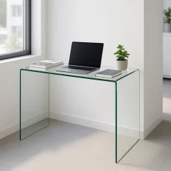 Consolle Trasparente Ripiani 100x33x75h cm, Vani - Cavedine