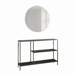 Consolle > Dmora Consolle 120x30x80h cm ardesia - Vaprio Grigio Ardesia