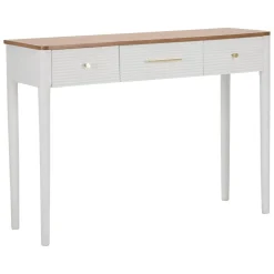 Consolle 107x37x80h cm bianco e marrone - Crypto