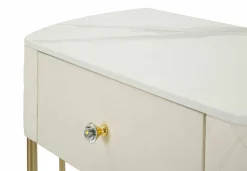 Consolle 100x40x75h cm bianco e oro - Niccolo