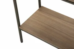 Consolle 120x31x72h cm grigio e marrone - Franz