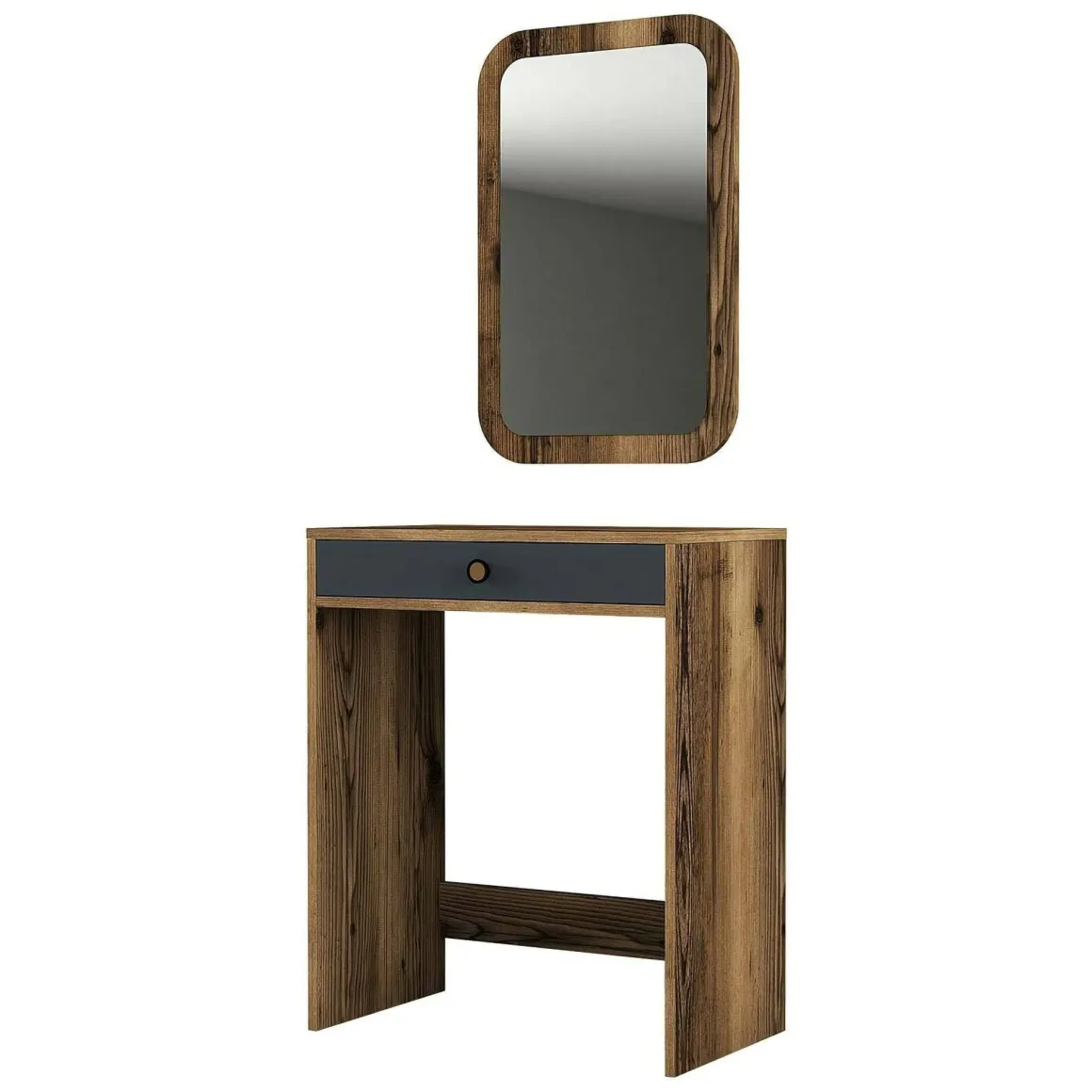 Consolle 70x84x40h cm noce e antracite - Baunei