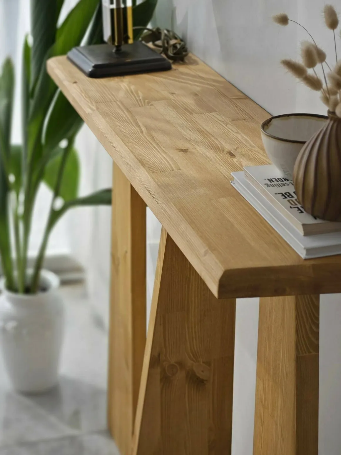 Consolle 100x28x83h cm quercia - TomoeGozen