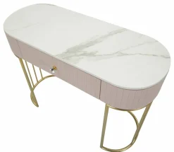 Consolle 100x40x75h cm rosa e bianco - Abstraktes