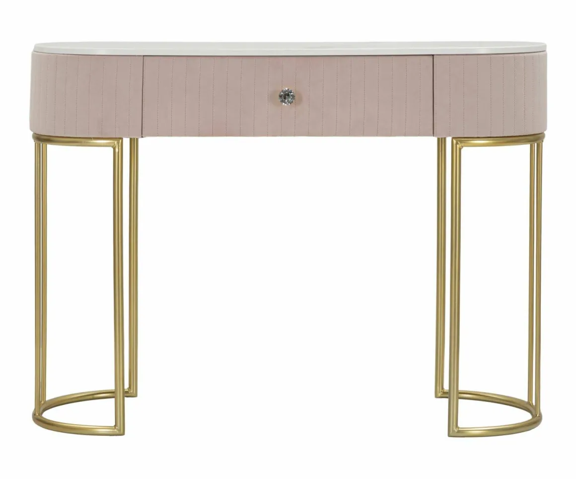Consolle 100x40x75h cm rosa e bianco - Abstraktes